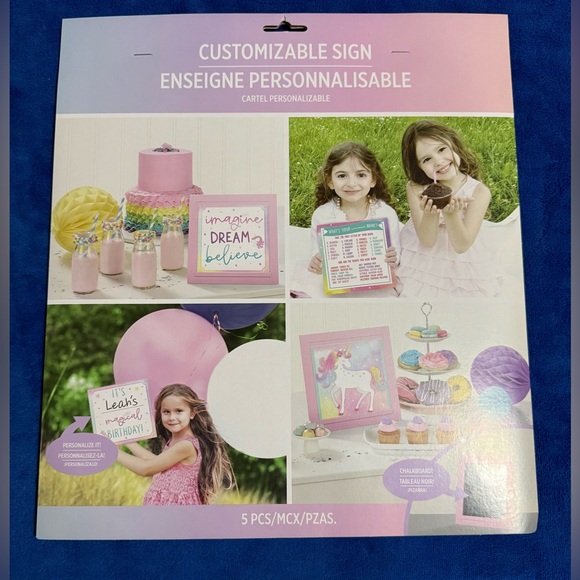 New Unicorn Party Supplies Bundle - Center Piece Hanging Decor And More - Picture 7 of 9